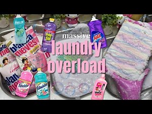 Laundry Powder Overload Sponge ASMR 🧺💞🪻🌊