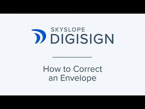 How to Correct an Envelope