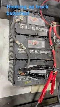 Hooking up truck batteries made simple. #diesel #training #mechanic #diy #dieselpower #cummins