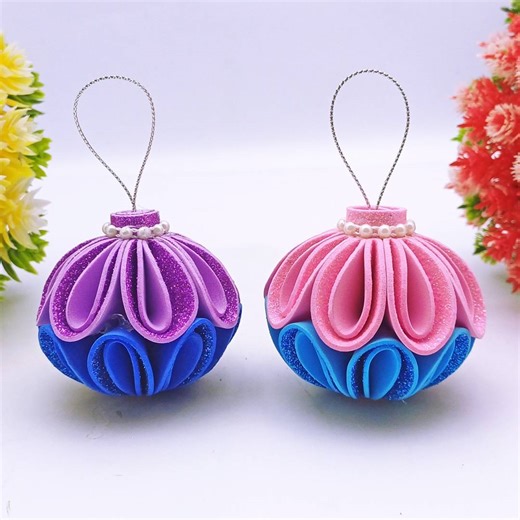 46K views · 414 reactions | Christmas is almost here Learn how to make this DIY Christmas ball ornaments for your home deocrationDecorate your tree with some beautiful handmade Xmas ornaments!❄ #christmas2024 #christmascrafts #christmasdecor #christmasornaments #christmasball | Creative Art & Craft Ideas | Facebook