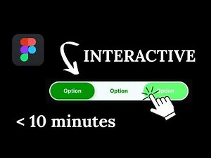 Create a TOGGLE BUTTON (Option Switcher) With a HOVER Functionality (Figma Tutorial)