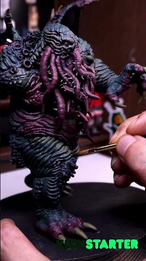 Sketch & Glaze Painting #cthulhu