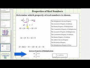 Properties of Real Numbers: Mixed Review