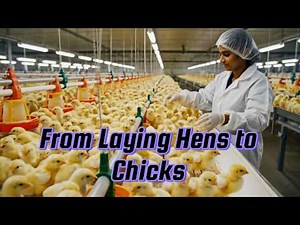 Inside an Automated Egg Production Farm | From Laying Hens to Chicks | AI Generated