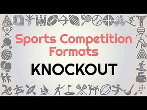 How to organise a knockout tournament.