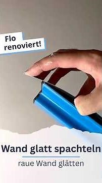 Smoothing out walls: this makes it easier!