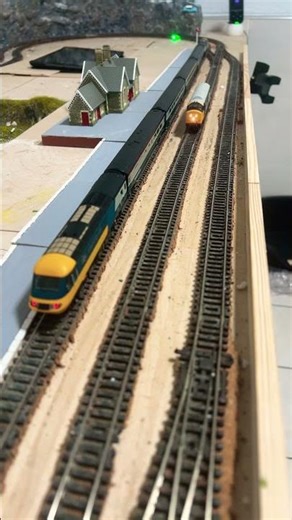 Two Trains At Once TT:120 Model Railway-208. #modelrailway #modelrail #railwaymodeller #train