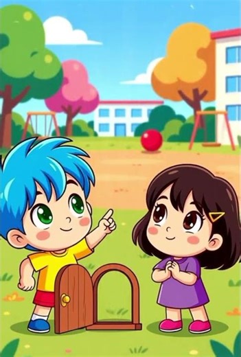 Jumpy & Janet Discover a SECRET Door Under Their School! 😲🚪 | Kids Adventure Story