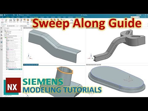 Siemens NX Modeling Tutorials #26 | How to use Sweep Along Guide command (NX 1953 series)