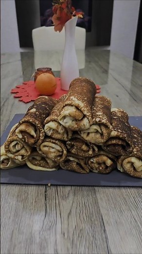 Gefüllte Blini (Russische Pfannkuchen) mit Hackfleisch und Kraut 🇷🇺