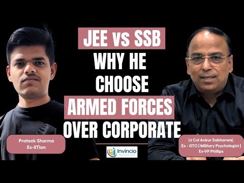 JEE vs SSB: IITian Explains What Matter More I Purpose, Passion and Process