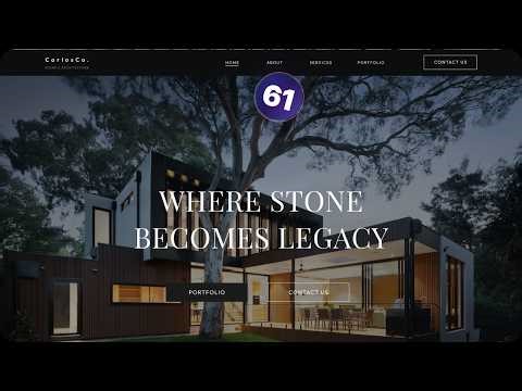 Architecture Portfolio Website Design in Figma | Complete Tutorial