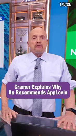 Mad Money on CNBC on Instagram: "@jimcramer gives his take on Applovin, one of the biggest gainers in the NASDAQ 100 las year."