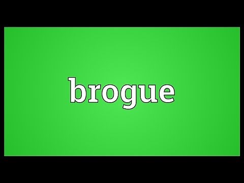 Brogue Meaning