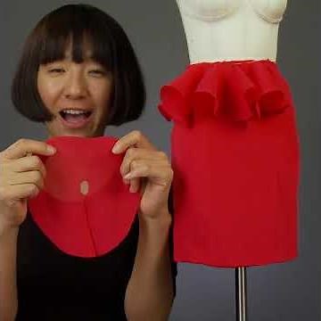 Draping a Cascade Ruffle Skirt