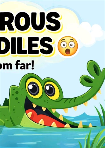 10 Dangerous Crocodiles 🐊 | Learn Crocodile Safety for Kids | Animal Facts #crocodile #youtubekids #educationalvideo #animalfacts #kidslearning