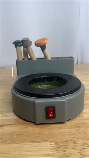 The DopStation is one of the best dopping systems available on the market. It not only melts dop wax in under 15 minutes, but keeps it softened at the right temperature. Advanced features makes this dop pot a popular tool and eases the cabbing process. Comes complete with dop wax and dop sticks. The DopStation complete comes with everything you need to start dopping your stones. The DopStation dop pot features a lighted power switch for easy on/off indication, a storage space to store dop wax an