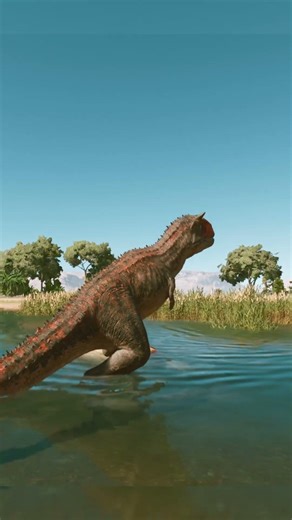 CARNOTAURUS TAKES DOWN PARASAUROLOPHUS | JURASSIC WORLD DOMINION #jurassicworldevolution3 #dinosaur