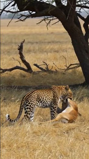 Leopards drag gazelles into the shade.