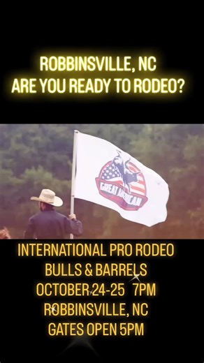 GRAHAM COUNTY, NC ARE YOU READY TO RODEO? 🤠 Join us Friday & Saturday OCT 24 & 25 7:00 PM 180 P and J Road, Robbinsville, NC Fun for the whole family-Food vendors, Mechanical Bull & kids calf scramble Now accepting Sponsorship & Food Vendor Applications! 𝐆𝐚𝐭𝐞𝐬 𝐨𝐩𝐞𝐧 𝐚𝐭 5:00pm 𝐚𝐧𝐝 𝐭𝐡𝐞 𝐬𝐡𝐨𝐰 𝐬𝐭𝐚𝐫𝐭𝐬 𝐚𝐭 7:00𝐩𝐦! 𝐒𝐩𝐨𝐧𝐬𝐨𝐫𝐞𝐝 𝐛𝐲 Williams Construction & Cabinetry, Graham Co. Recreation, Graham Co. 4-H & Great American Rodeo, NC Cooperative Extension, Graham Healthc