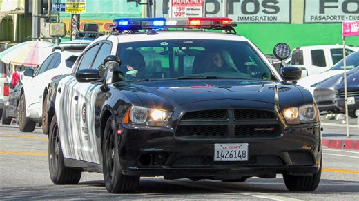 LAPD Units Responding Code 3
