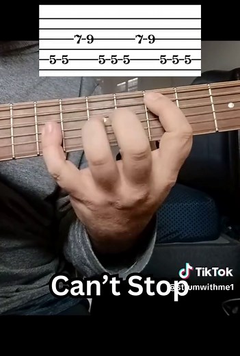 Can’t Stop Red Hot Chili Peppers Guitar Tutorial How to play Can’t Stop by Red Hot Chili Peppers on guitar, focusing on the main riff that drives the entire song. The riff is built around a steady funk rhythm and muted strumming, making it very approachable for beginners while still sounding tight and energetic when the groove is locked in. A great example of how rhythm and feel can turn a simple part into an instantly recognizable hook. #guitarlesson #guitartok #rhcp
