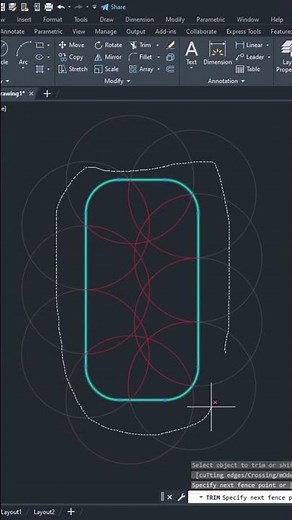AutoCAD 2025 - Trim & ExTrim Usage #autocad #autocad2025 #autodesk #cad #education