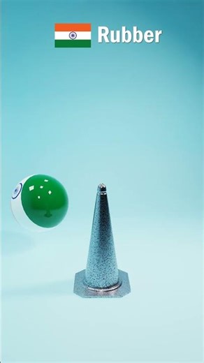 India Flag vs Cone Fluid Simulation in Blender #india