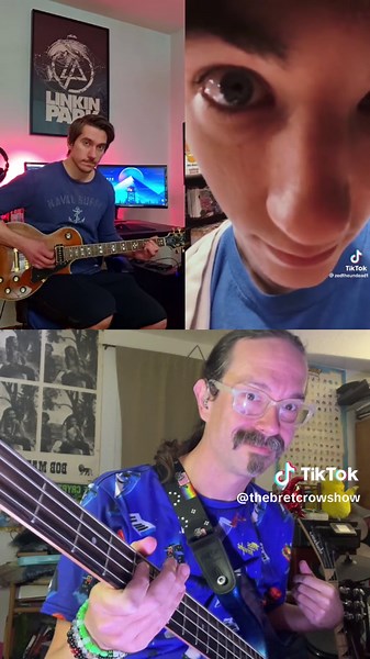 #duet with @wnbe harvester of pizza #tiktokbassist #thebretcrowshow #bassistsoftiktok #bassplayers #jammingwithfriends #primustiktok #addingbasstoduets #bassplayersoftiktok #metallicafan #harvesterofsorrow #metallicatiktok #deepdishpizza #itsunderthesauce #deepdish