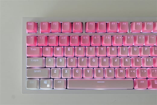 Backlit Pink Gradient Keycap Set: Love Theme, OEM Profile, PBT - Etsy