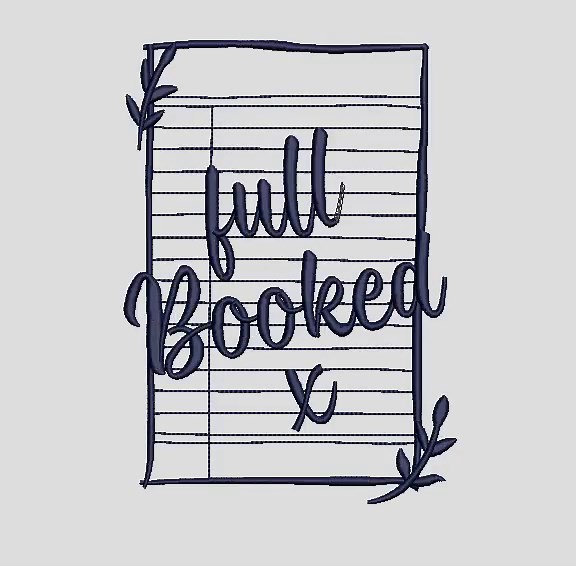 Fully Booked Embroidery Design, Library Card Embroidery, Book Lover Machine Embroidery, Reading Embroidery Design - Etsy Australia