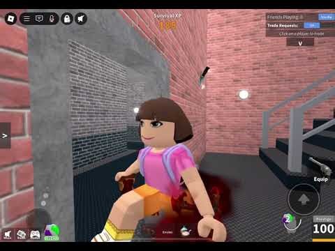PLAYING AS DORA IN MM2 (Murder Mystery 2) (IPAD)