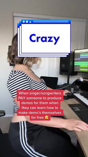 If you can write an amazing song you can totally create an amazing demo! At least learn the basics! I’m here to help if you have any questions! #producermeme #femaleproducer #musicproducer #singersongwriter