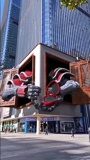 Street Magic! Naked-Eye 3D LED’s Flying Dragon Blows Minds #ledscreen #leddisplay