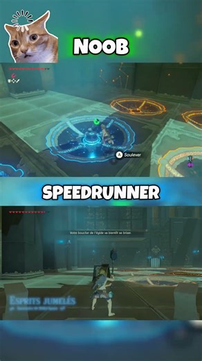 noob vs speedrunner sanctuaire Shibe'Nyasu #zelda #speedrun #gaming #glitch #botw