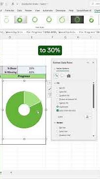 How to create a Donut Progress Chart in Excel! #scribe #excel #spreadsheet