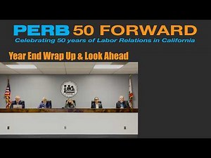 PERB Webinar: 2025 Year End Wrap Up and a Look Ahead to 2026