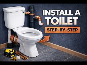 How To Install a Toilet | Low Level Cistern & Waste Connection