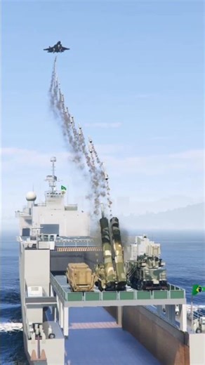High-Tech S-500 Warship Defense Stops Fighter Jets Attack Instantly | GTA V
