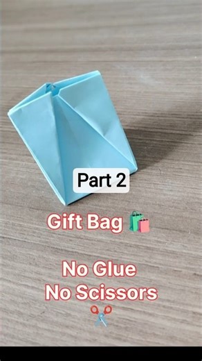 Origami Gift Bag 🎁 | Part 2 | Final Fold ✨ #easyorigami #diy #giftbag