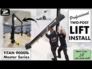 TWO-POST CAR LIFT: Delivery, Unboxing, and Installation