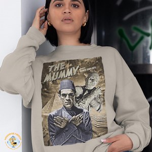 Retro Mummy Horror Movie Sweatshirt, Vintage Film Crewneck, Classic Halloween Shirt - Etsy