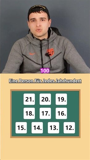 Nenne Eine Person Für Jedes Jahrhundert! #shorts