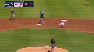 Anthony Volpe and Jazz Chisholm Jr. combine for a SWEET double play🔥 That chemistry looks incredible... #yankees | Fireside Yankees - Empire Sports Media
