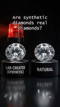 Are Synthetic Diamonds Real Diamonds? #science #gemstone #crystals #syntheticdiamonds #diamond