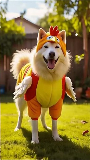 Funny Dog Chicken Banana Dance #funny #chickenbanana #dogdance #puppydance #dog