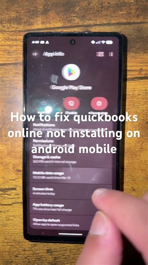 How to fix quickbooks online not installing on android mobile
