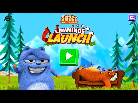 Lemmings Launch Grizzy and The Lemmings GamePlay - Carrera Deliciosa - Juegos Para Niños