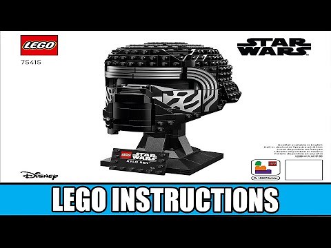 LEGO Instructions - Star Wars - 75415 - Kylo Ren Helmet - Helmet Collection