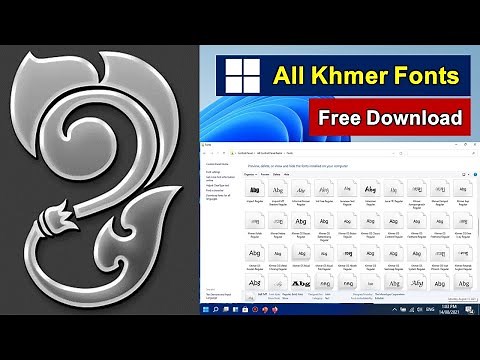 របៀបទាញយក និងដំឡើង Khmer Fonts | How To Download And Install Khmer Fonts